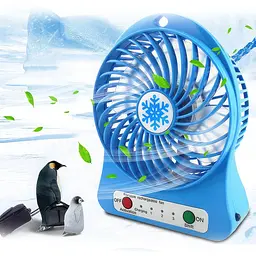 Портативний вентилятор на акумуляторі Portable Fan XSFS-01 Блакитний, мінівентилятор від usb (NS)