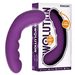 Вібратор Rewocurvy Super Flexible 17 см (фіолетовий) - мініатюра 5