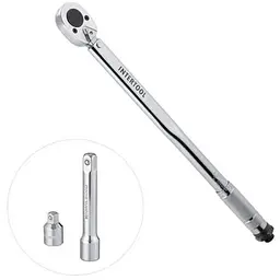 Ключ динамометричний Intertool 1/2" x 28-210 Н/м з перехідником 3/8" XT-9007