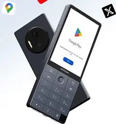 Телефон кнопковий - смартфон Xiaomi DuoQin F25 6/128 gb 2 sim Google Play - мініатюра 3
