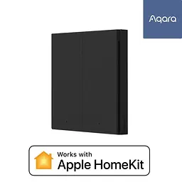 Бездротовий вимикач Aqara H1 Wireless Double Rocker Zigbee Apple HomeKit (WXKG15LM) Темно-сірий - мініатюра 2