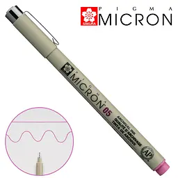 Лінер Sakura PIGMA MICRON (0.5), 0,45 мм рожевий