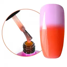 Термо фінішне покриття Canni Chameleon Top Coat №391 помаранчевий 7.3 мл - мініатюра 3