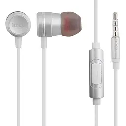 Навушники HF Hoco M16 Silver + Xiaomic + button call answering