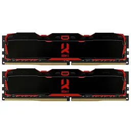 Модуль пам'яті для комп'ютера DDR4 16GB (2X8GB) 3200 MHz IRDM X Black Goodram (IR-X3200D464L16SA/16GDC)