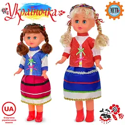 Лялька Україночка Метр+, музика (українська пісня), на батарейках (В асортименті) - мініатюра 2