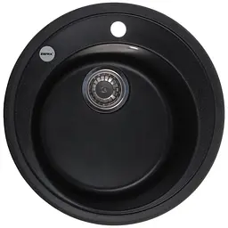 Кухонна мийка Zerix ZS-510R-03 black ZX4532, Чорний матовий