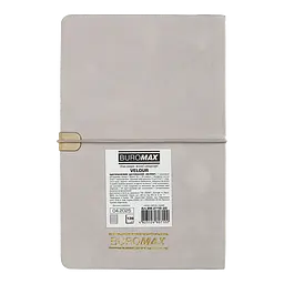Щотижневик датований Buromax Velour 2026 A5 штучна шкіра світло-сірий (BM.2710-20) - мініатюра 2