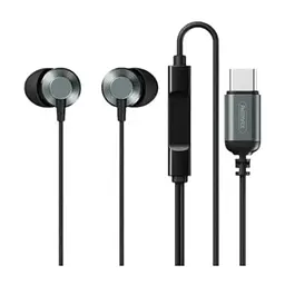 Навушники Remax Metal Wired Earphone Type-C RM-512a штекер usb-c білі - мініатюра 5