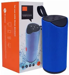 Портативна Bluetooth колонка бездротова переносна колонка з вологозахистом бумбокс UKC TG-113 синя - мініатюра 6