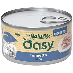 Вологий корм Oasy Cat Wet Natury для дорослих котів тунець у соусі 85 г