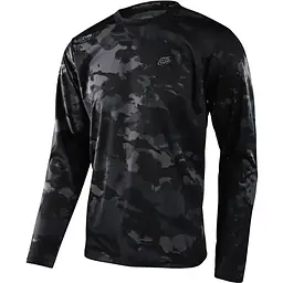 Велоджерсі Troy Lee Designs Flowline LS Jersey Covert Black S (1106-346608002)