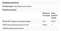 GABA 500mg - 200 veg caps - мініатюра 2
