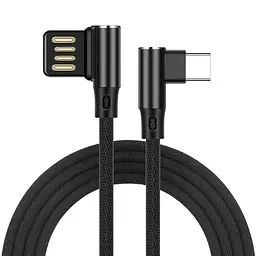 Кабель Avantis AC-47t L-Shape USB – Type-C- чорний