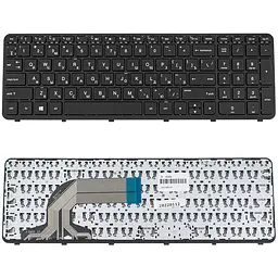 Клавіатура для ноутбука HP (ProBook: 350 G1, 355 G2) rus, black, з фреймом - мініатюра 2