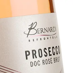 Ігристе вино Bernardi Prosecco DOC Millesimato Brut Rose, рожеве, брют, 0.75 л - мініатюра 3