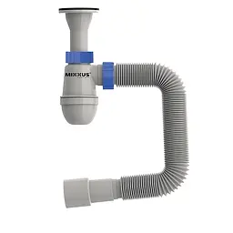 Сифон для умивальника Mixxus SU-09-A 1 1/4"×32 з литим випуском MI8189