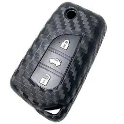 Чохол для автоключів Toyota силікон карбон оригінал (1003) (3895)
