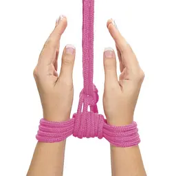 Мотузка - Fetish Bondage Rope Pink, 10 м - мініатюра 4