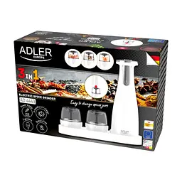 Млинок для спецій електричний Adler AD 4449 білий (AD4449W) - мініатюра 8