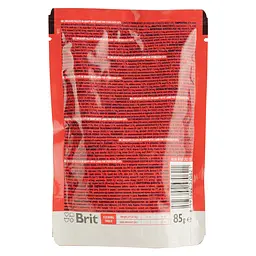 Вологий корм для стерилізованих котів Brit Premium Delicate Fillets in Gravy Lamb for Sterilised філе в соусі ягня 85 г - мініатюра 3