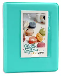 Фотоальбом для Fujifilm Instax Mini (12, 11, 40, 70, 90, 99, EVO, Link, Liplay) Polaroid 300, Z2300 на 64 фото, бірюзовий  - мініатюра 4
