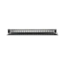 Патч-панель 24 порти Keystone NVC-P-05/24 19" 1U неекранована (73-00146) - мініатюра 3