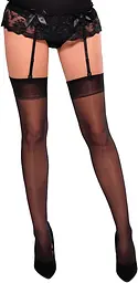 Панчохи під пояс Gabriella Calze Cher 15 den plus Size, 5/6, чорні Gabriella 58994 88978 - мініатюра 4