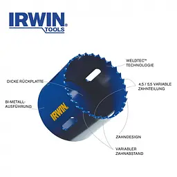 Коронка по металу IRWIN біметалева IRWIN BI-METAL HOLESAW 32MM - мініатюра 6