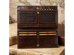 Жіночий гаманець Italico 1902 moro Коричневий 18,5x9x2,5 см TONY PEROTTI acs0032538 - мініатюра 5