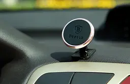 Магнітний автомобільний тримач для смартфона Baseus Car and Desk Holder Magnetic 360 Rotation Сріблястий (90400940) - мініатюра 5
