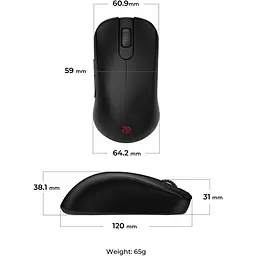 Миша Zowie S2-DW Black (9H.N4NBE.A2E) [143169] - мініатюра 8