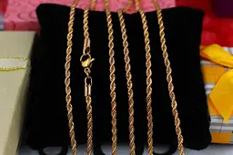 Ланцюг Xuping Jewelry канатик 70 см 2 мм золотистий