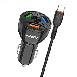 Зарядний пристрій 12V KAKU KSC-493 Flat Flash Series Series Type-C