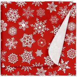 Пелюшки фланелеві Cosas Winter 100х120 см (FlannelDiapers_SnowflakesWhiteRed_100x120)
