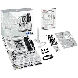 Материнська плата Asus Rog Strix B860-A Gaming WIFI s1851 B860 4xDDR5 M.2 DP HDMI USB Type-C Wi-Fi BT ATX білий - мініатюра 2