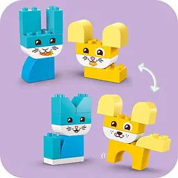 Уцінка. Конструктор LEGO DUPLO My First Чарівні творчі домашні улюбленці 3 в 1 24 деталі (10477) - мініатюра 4