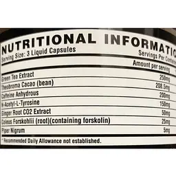 Жироспалювач м'якої дії Nutrex Research Lipo-6 Black WLS Maximum Potency 120 капсул - мініатюра 2