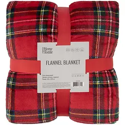 Плед Ardesto Christmas Flannel 160х200 см 100% поліестер клітинка червоний pbe0050493