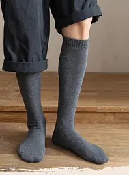 Гольфы мужские махровые темно-серые One Size 3642 - миниатюра 4
