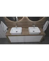 Умивальник накладний Lavita Luneza Grande 51x41 см кераміка білий (5900378301585) - мініатюра 3