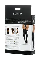 Панчохи Lotis Glossy Shiny Wetlook, M (чорний) - мініатюра 4