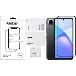 Скло захисне BeCover Infinix Smart 10 Plus (X6725B) Black (713726) - мініатюра 2