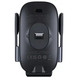 Автотримач з БЗП Baseus Milky Way Pro Wireless Charging Electric Car Mount 15W (C40357000111-0) Cluster Black - мініатюра 3