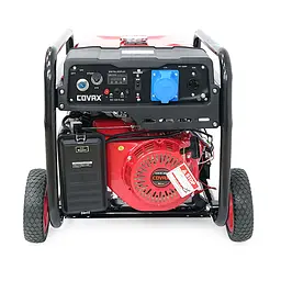 Генератор бензиновий COVAX XL20500CV-E2, 9.5kW, однофазний 220V, 50Hz, DC12V, 21HP, Electric Starter, tank 25L, 710x535x555mm - мініатюра 3