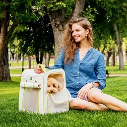 Рюкзак-переноска Waudog Relax Eco для котів та дрібних порід собак до 8 кг (9986) - мініатюра 7