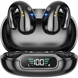 Відкриті навушники із затискачем для вух, бездротові навушники Bluetooth 5.3, спортивні навушники із вбудованим мікрофоном