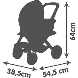 Коляска для ляльки Smoby Toys Maxi-Cosi 3 в 1 зі знімною люлькою 55x39x64 см айворі (7600253122) - мініатюра 3