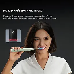 Електрична зубна щітка Oclean X Ultra 20 S Duo Set Green+Black - мініатюра 5