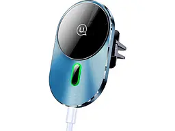 Автомобільний тримач для смартфона USAMS US-CD170 Magnetic 15W Grey (CD170DZ01)
